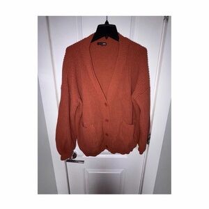 Fashion Nova Women's Rust Cardigan